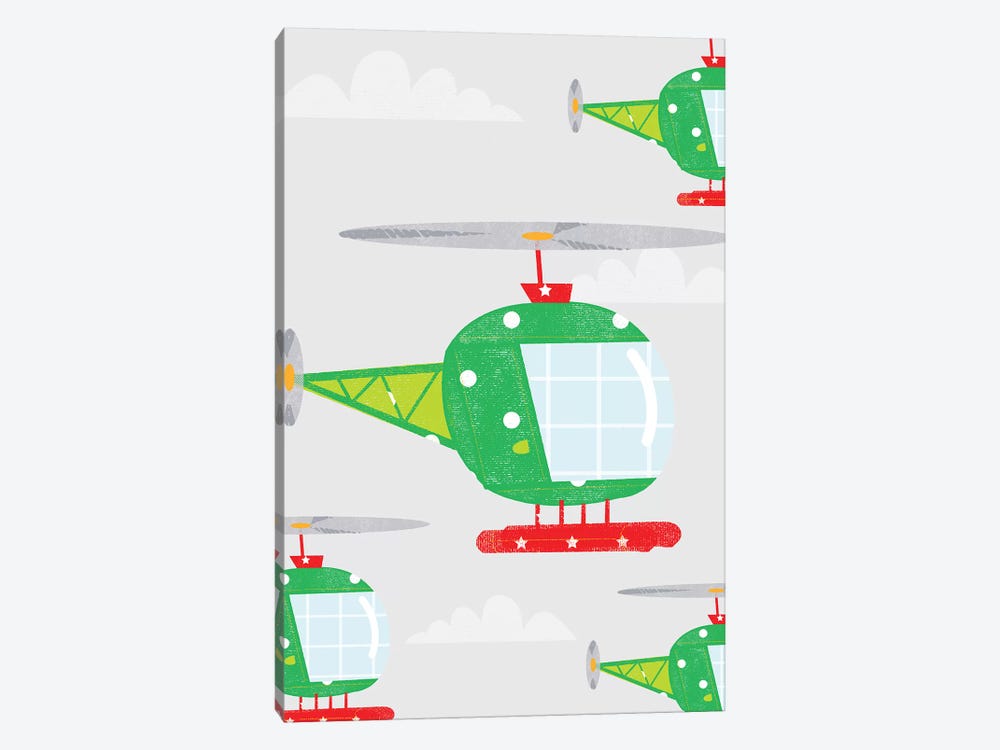 In The Air Helicopters by PaperPaintPixels 1-piece Canvas Artwork