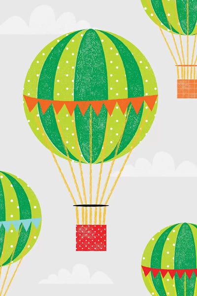 Hot Air Balloons: In The Air Hot Air Balloons by PaperPaintPixels
