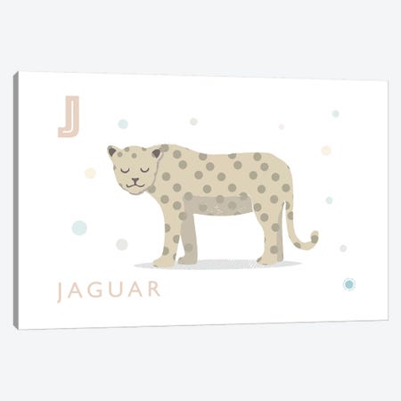 Jaguar Canvas Print #PPX52} by PaperPaintPixels Canvas Print
