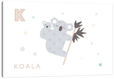 Koala Canvas Art Print - PaperPaintPixels