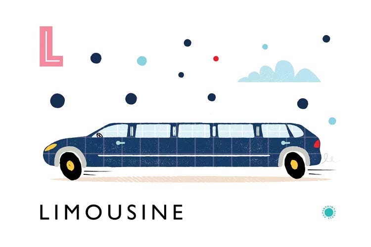 L Is For Limousine by PaperPaintPixels wall art