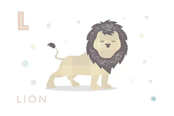 The Letter L: Lion by PaperPaintPixels