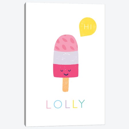 Lolly Canvas Print #PPX61} by PaperPaintPixels Canvas Wall Art