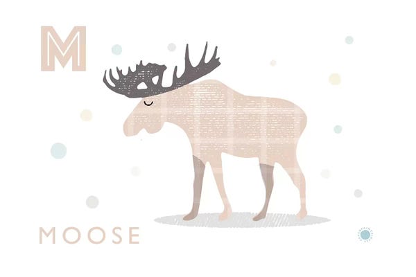 The Letter M: Moose by PaperPaintPixels