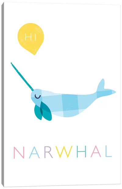 Narwhal Canvas Art Print - Narwhal Art