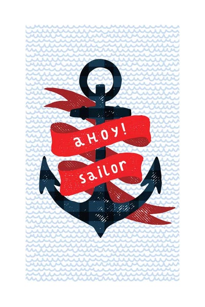 Nautical Anchor by PaperPaintPixels framed wall art