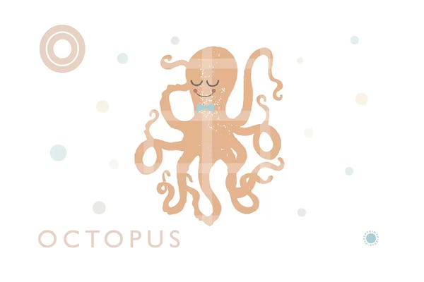 The Letter O: Octopus by PaperPaintPixels