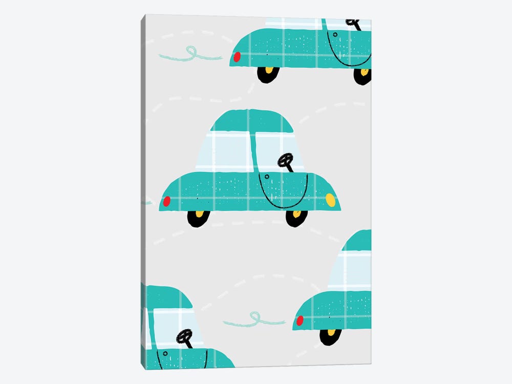 On The Road Automobiles by PaperPaintPixels 1-piece Canvas Print