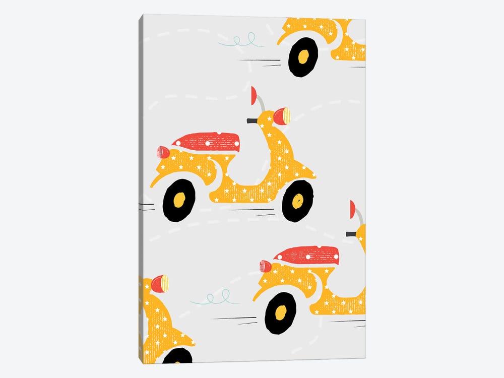 On The Road Motorcycles by PaperPaintPixels 1-piece Canvas Wall Art
