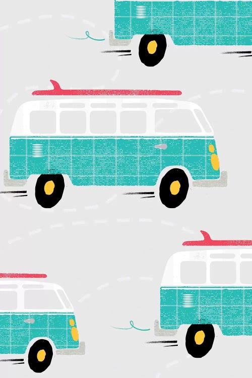 On The Road Vans by PaperPaintPixels wall art