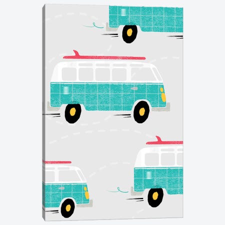 On The Road Vans Canvas Print #PPX81} by PaperPaintPixels Canvas Wall Art