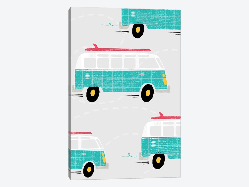 On The Road Vans by PaperPaintPixels 1-piece Art Print