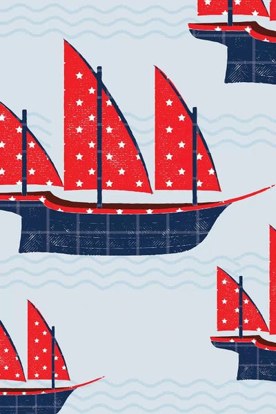 On The Water Xebecs by PaperPaintPixels canvas print