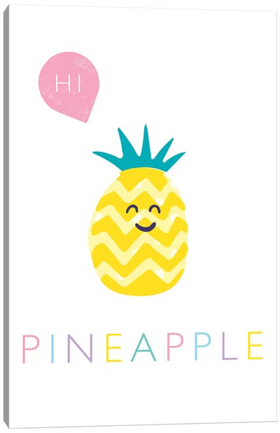Pineapple Canvas Art Print - PaperPaintPixels