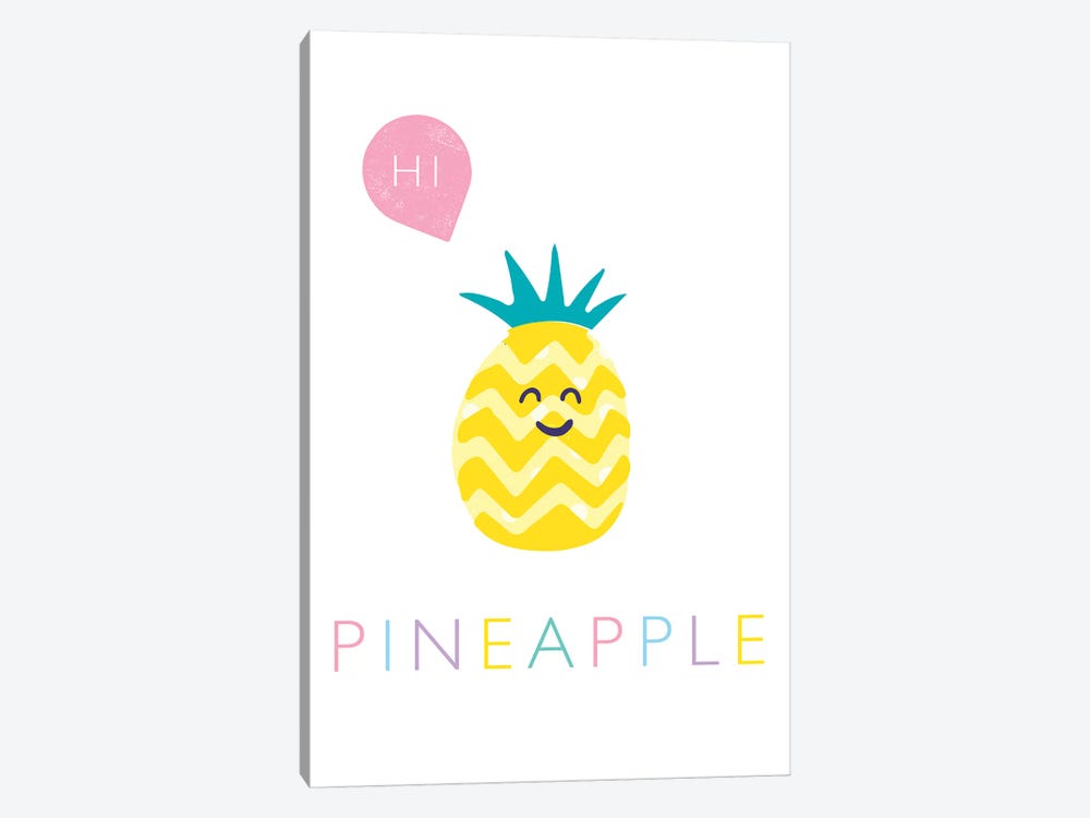 Pineapple by PaperPaintPixels 1-piece Art Print