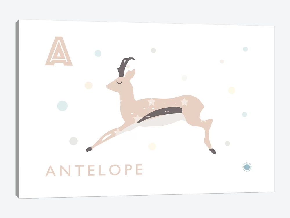 Antelope by PaperPaintPixels 1-piece Art Print