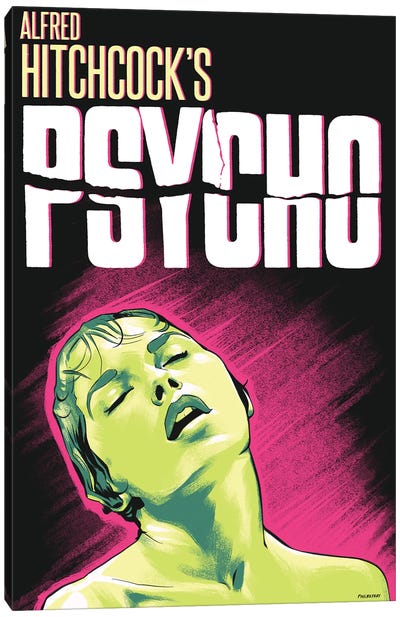 Psycho Canvas Art Print - Phillip Ray