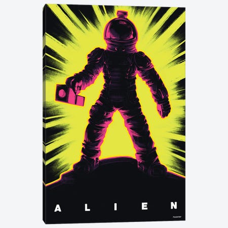 Alien Canvas Print #PPY3} by Phillip Ray Canvas Wall Art