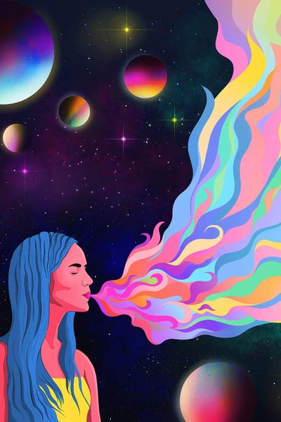 Sci-Fi Planets: Space Blaze by Patrick Quirke