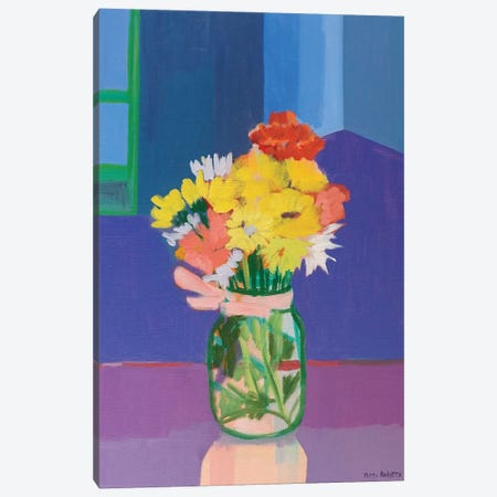 Flowers In A Room Canvas Print #PRD10} by Patty Rodgers Canvas Artwork
