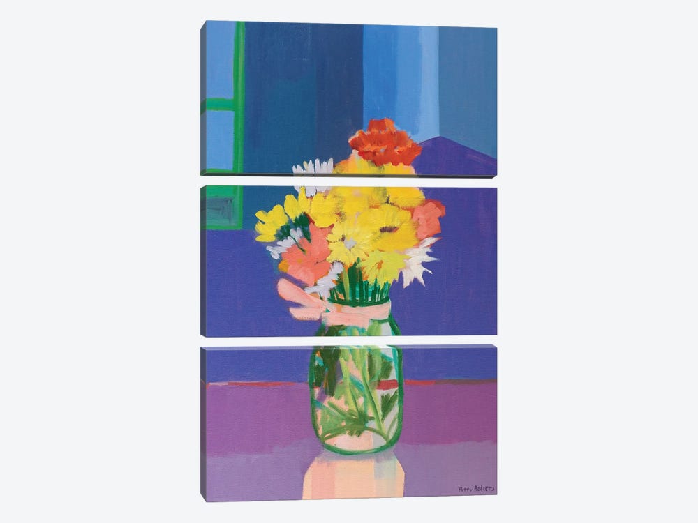 Flowers In A Room by Patty Rodgers 3-piece Canvas Artwork