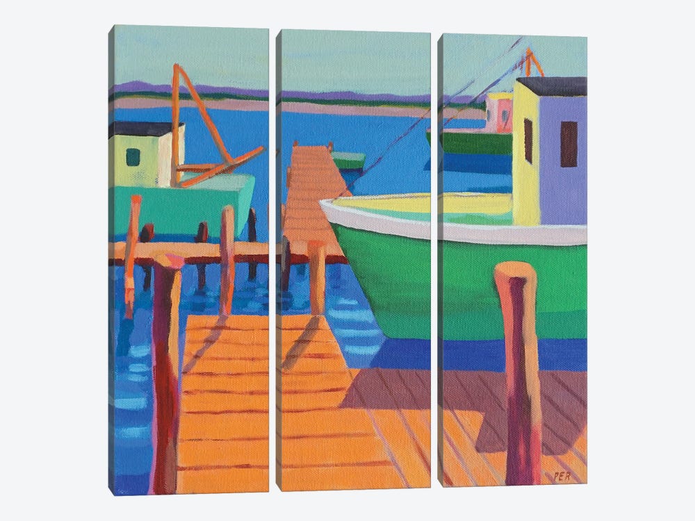 Harbor Light by Patty Rodgers 3-piece Canvas Artwork