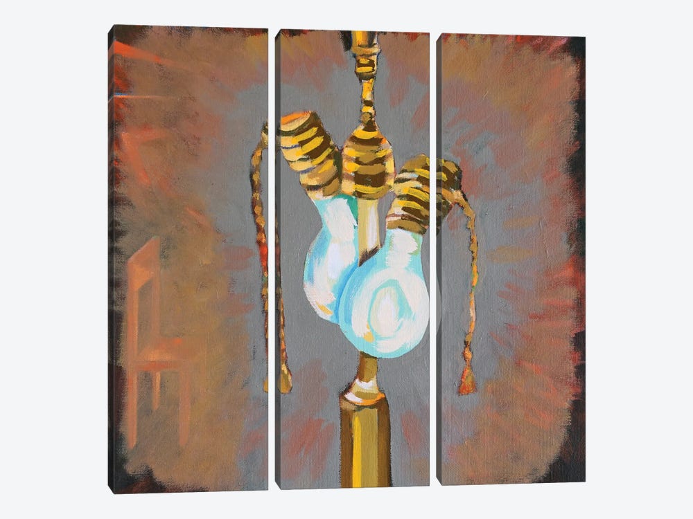 Light Bulbs by Patty Rodgers 3-piece Canvas Print