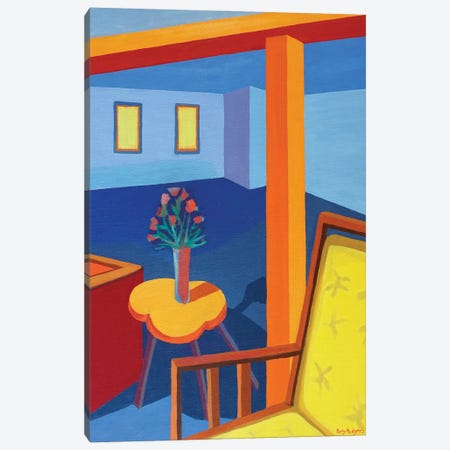 Room With Yellow Chair Canvas Print #PRD19} by Patty Rodgers Canvas Artwork