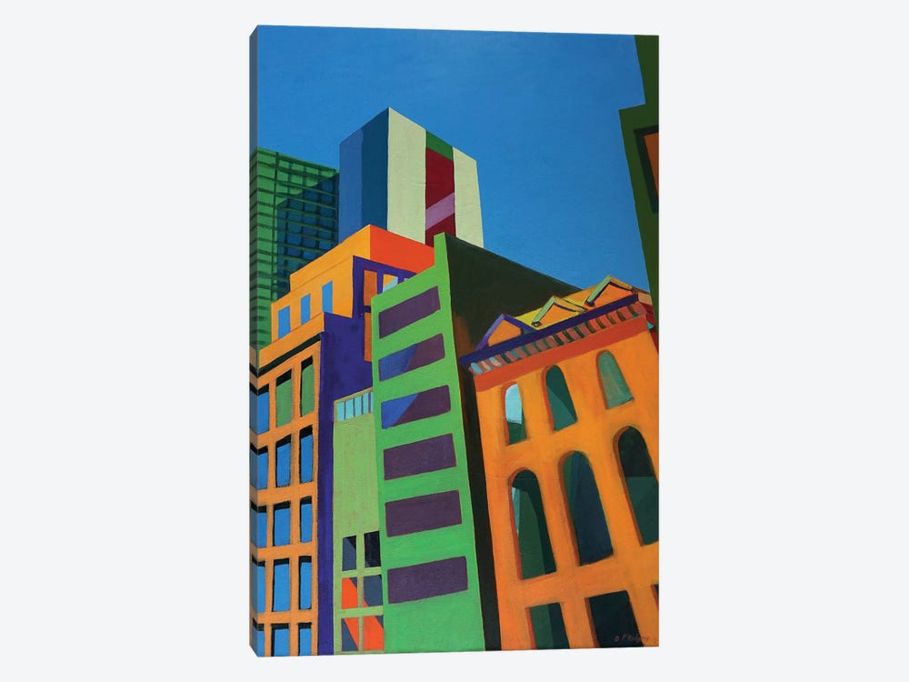 Tops Of Buildings by Patty Rodgers 1-piece Canvas Artwork