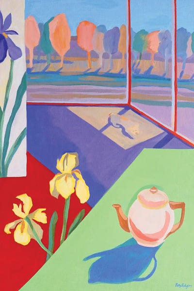 Vibrant Scenes in 2D: Dad's Irises by Patty Rodgers