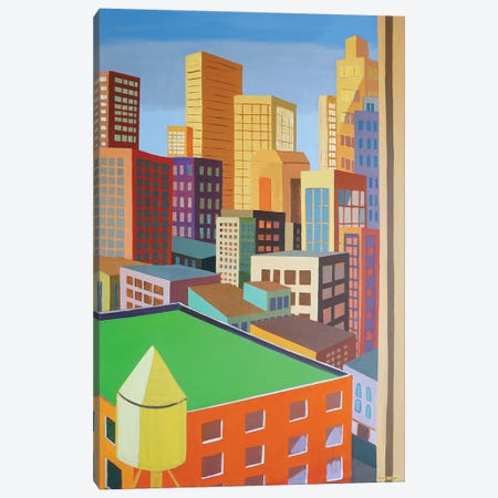 Geometry Of A City Canvas Print #PRD24} by Patty Rodgers Canvas Artwork