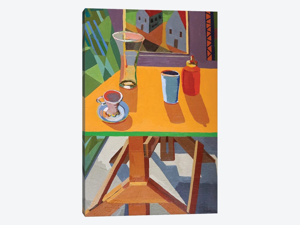 Drafting Table With Objects by Patty Rodgers 1-piece Canvas Print