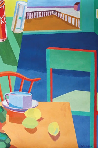 Vibrant Scenes in 2D: Interior With Coke by Patty Rodgers