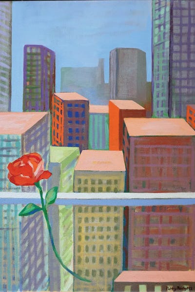 Fine Art Print: Rose On A City by Patty Rodgers