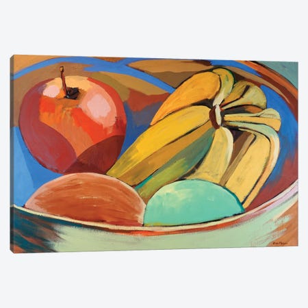 Apples And Bananas Canvas Print #PRD33} by Patty Rodgers Canvas Art