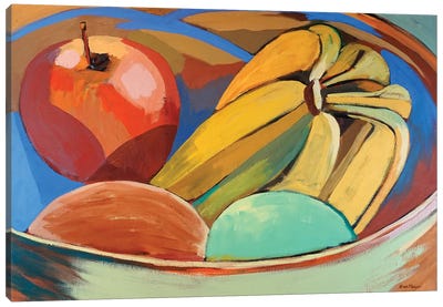 Apples And Bananas Canvas Art Print - Apple Art