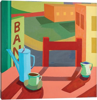 Bank Canvas Art Print - Tea Art