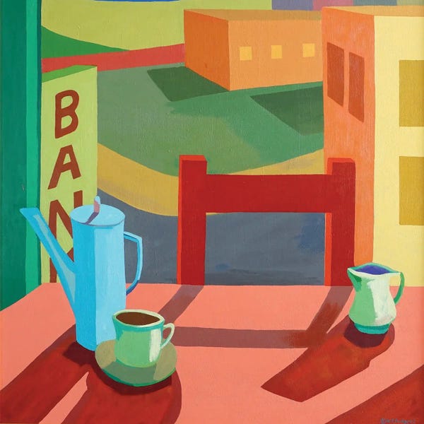Vibrant Scenes in 2D: Bank by Patty Rodgers