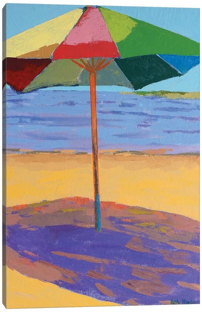 Beach Umbrella Canvas Art Print - Patty Rodgers
