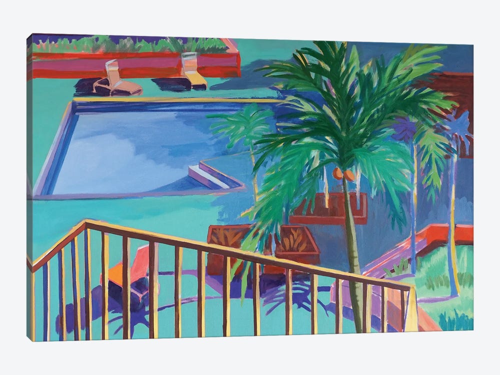 Poolside Florida by Patty Rodgers 1-piece Canvas Art