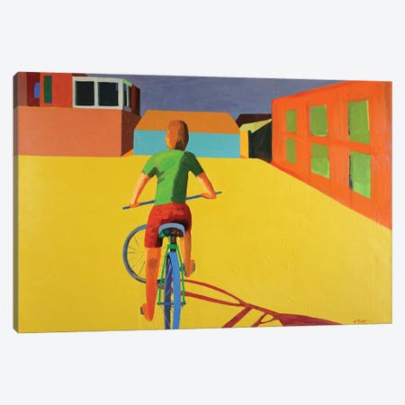 Boy On A Bike Canvas Print #PRD4} by Patty Rodgers Canvas Print