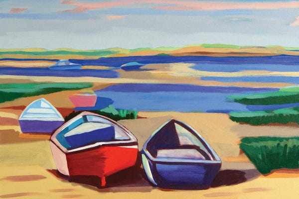 Rowboats: Low Tide At Pamet by Patty Rodgers