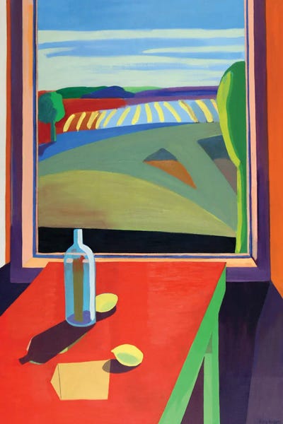 Vibrant Scenes in 2D: Lemons And Farm Landscape by Patty Rodgers