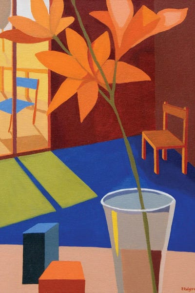 Tiger Lilies: Room With Orange Lillies by Patty Rodgers