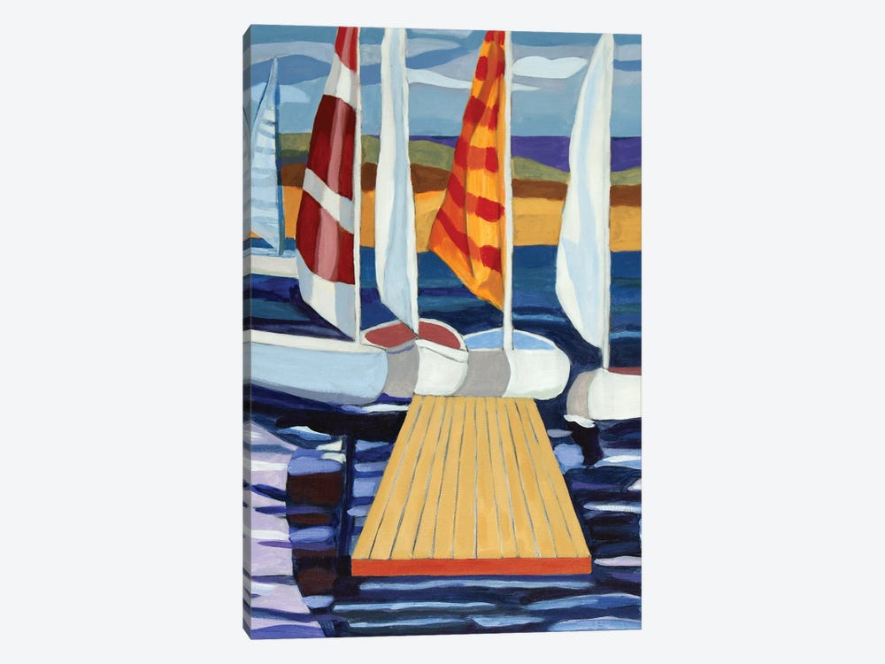 Sailboats And Reflections by Patty Rodgers 1-piece Art Print