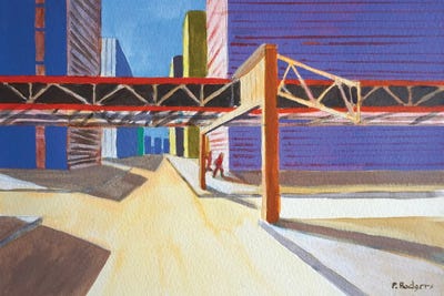 Long Street by Patty Rodgers multi panel art