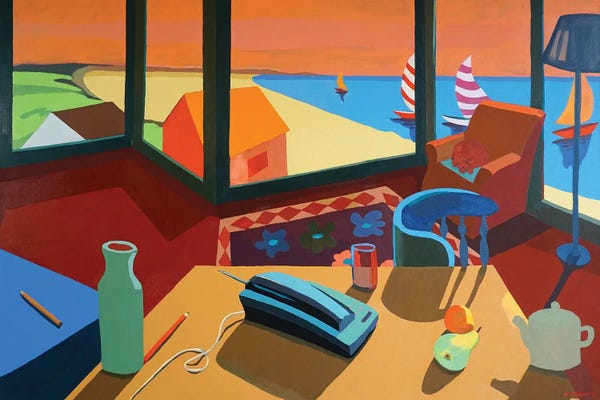 Vibrant Scenes in 2D: Ocean View by Patty Rodgers