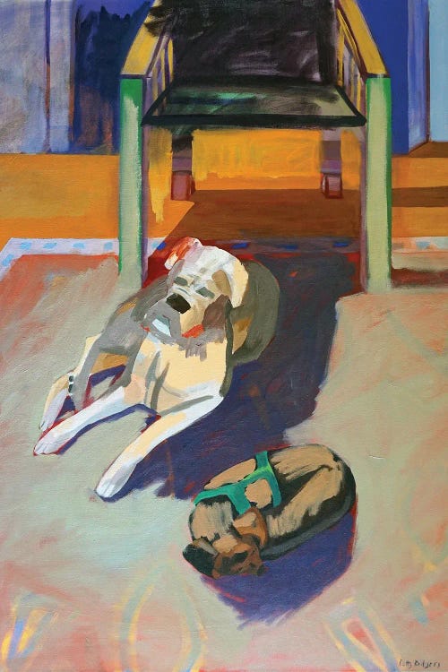 Dogs On Oriental by Patty Rodgers wall art