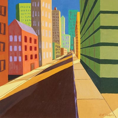 Empty Street by Patty Rodgers multi panel art
