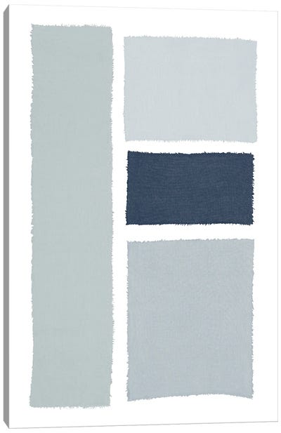 Painted Weaving III Gray Canvas Art Print - Piper Rhue